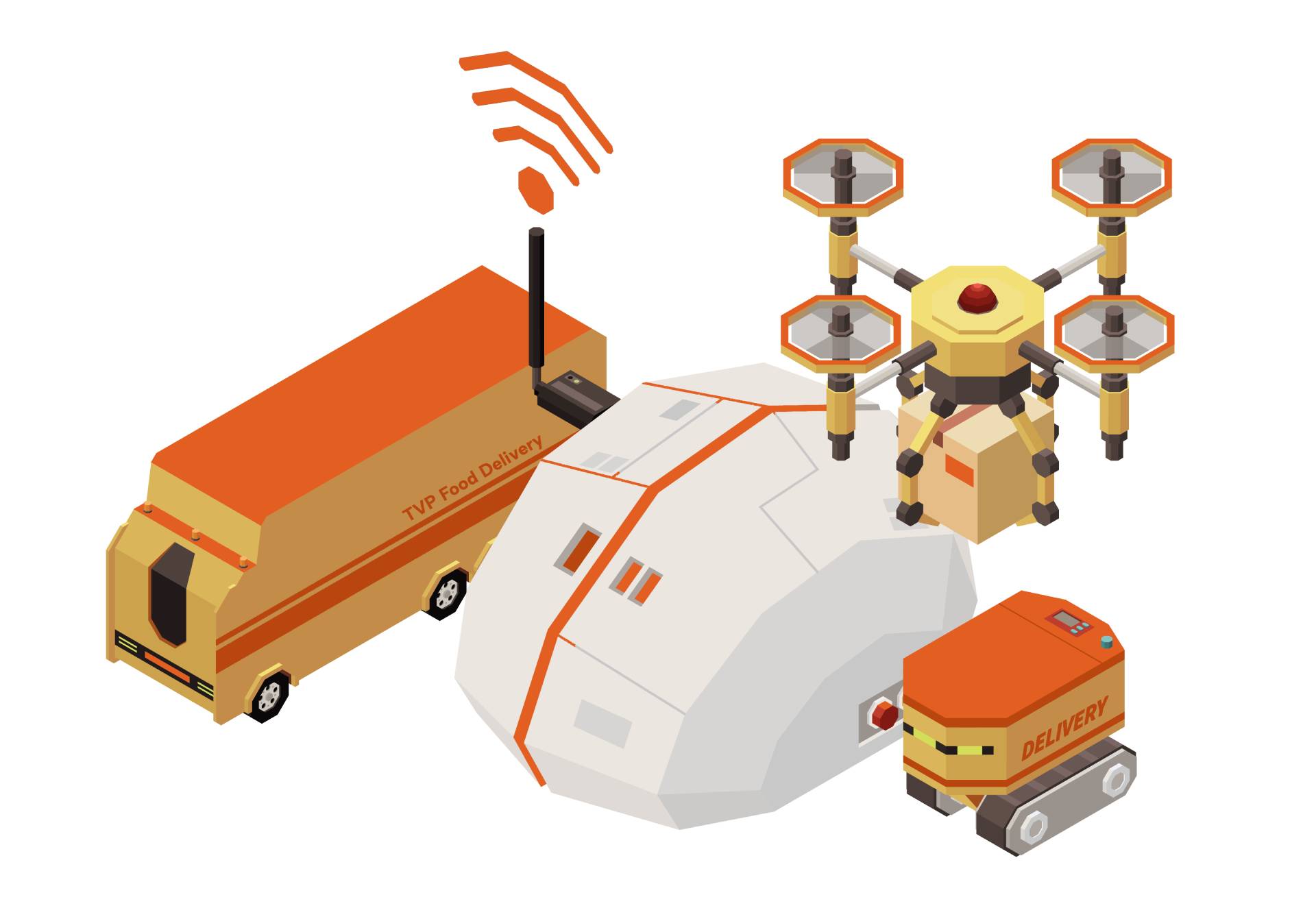 Autonomous Vehicles for Food Delivery